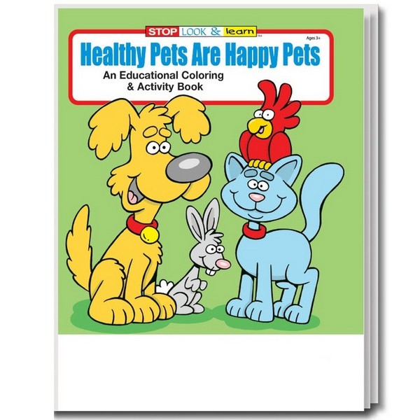 CS0465B Healthy Pets are Happy Pets Coloring and Activity BOOK Blank N